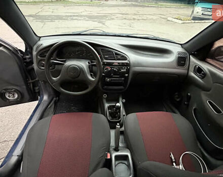 Синий Дэу Ланос, объемом двигателя 1.5 л и пробегом 320 тыс. км за 2500 $, фото 2 на Automoto.ua