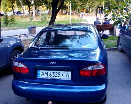 Синий Дэу Ланос, объемом двигателя 1.5 л и пробегом 210 тыс. км за 2400 $, фото 3 на Automoto.ua