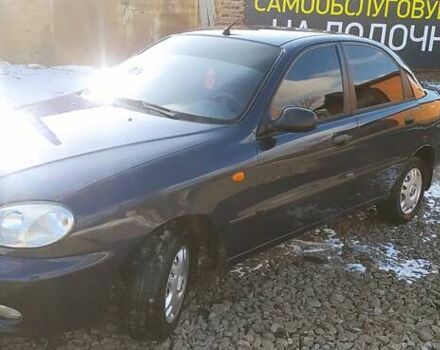 Синий Дэу Ланос, объемом двигателя 1.5 л и пробегом 175 тыс. км за 3250 $, фото 1 на Automoto.ua