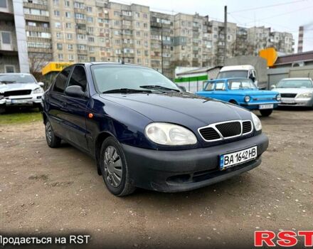 Синий Дэу Ланос, объемом двигателя 1.5 л и пробегом 180 тыс. км за 2100 $, фото 1 на Automoto.ua