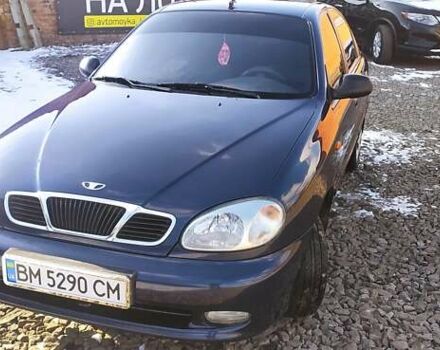 Синий Дэу Ланос, объемом двигателя 1.5 л и пробегом 175 тыс. км за 3250 $, фото 2 на Automoto.ua