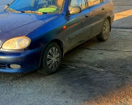 Синий Дэу Ланос, объемом двигателя 1.5 л и пробегом 200 тыс. км за 2300 $, фото 3 на Automoto.ua