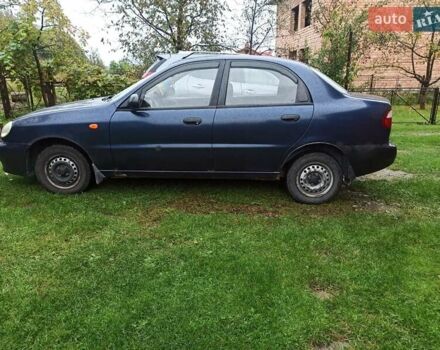 Синий Дэу Ланос, объемом двигателя 1.5 л и пробегом 230 тыс. км за 1600 $, фото 2 на Automoto.ua