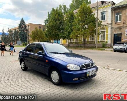 Синий Дэу Ланос, объемом двигателя 1.5 л и пробегом 250 тыс. км за 2100 $, фото 3 на Automoto.ua
