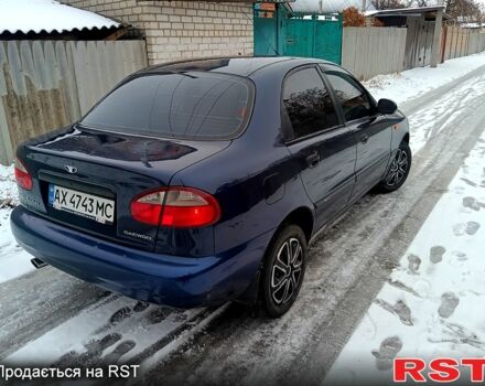 Синий Дэу Ланос, объемом двигателя 1.5 л и пробегом 220 тыс. км за 2600 $, фото 3 на Automoto.ua