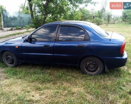Синий Дэу Ланос, объемом двигателя 1.5 л и пробегом 274 тыс. км за 3200 $, фото 2 на Automoto.ua