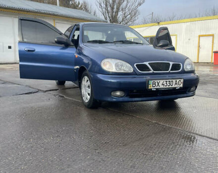 Синий Дэу Ланос, объемом двигателя 1.5 л и пробегом 287 тыс. км за 2500 $, фото 1 на Automoto.ua