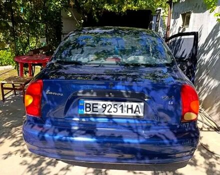 Синий Дэу Ланос, объемом двигателя 1.5 л и пробегом 230 тыс. км за 2600 $, фото 1 на Automoto.ua
