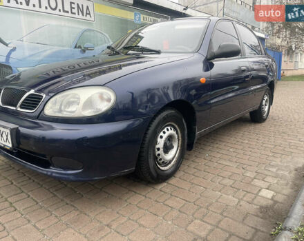 Синий Дэу Ланос, объемом двигателя 1.3 л и пробегом 126 тыс. км за 2199 $, фото 1 на Automoto.ua