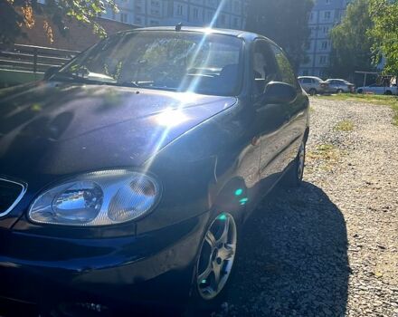 Синий Дэу Ланос, объемом двигателя 1.5 л и пробегом 190 тыс. км за 1640 $, фото 6 на Automoto.ua