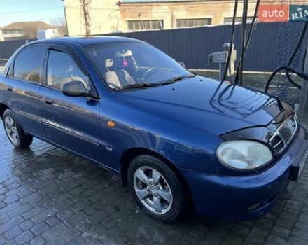 Синий Дэу Ланос, объемом двигателя 1.5 л и пробегом 217 тыс. км за 1550 $, фото 4 на Automoto.ua
