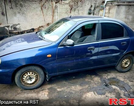 Синий Дэу Ланос, объемом двигателя 1.5 л и пробегом 220 тыс. км за 1450 $, фото 1 на Automoto.ua