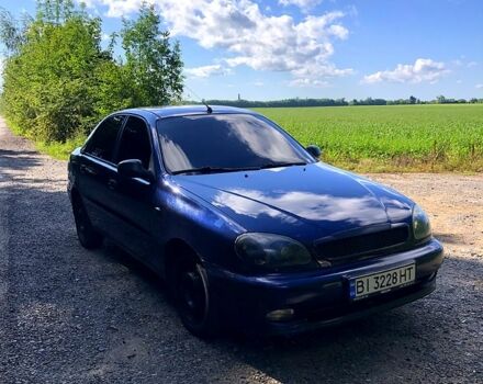 Синий Дэу Ланос, объемом двигателя 1.6 л и пробегом 180 тыс. км за 2850 $, фото 1 на Automoto.ua
