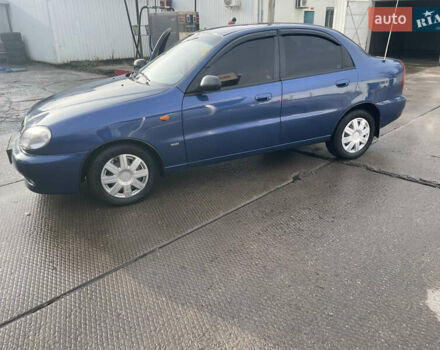 Синий Дэу Ланос, объемом двигателя 1.5 л и пробегом 287 тыс. км за 2500 $, фото 3 на Automoto.ua