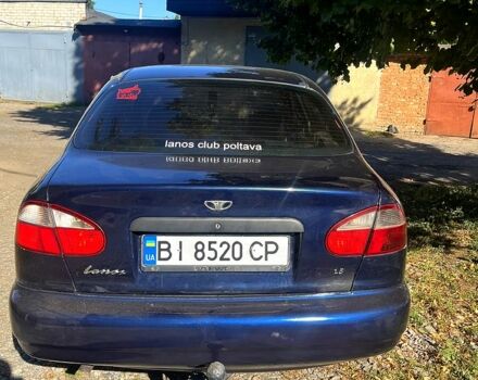 Синий Дэу Ланос, объемом двигателя 1.5 л и пробегом 190 тыс. км за 1640 $, фото 2 на Automoto.ua