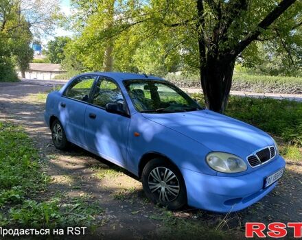 Синий Дэу Ланос, объемом двигателя 1.5 л и пробегом 102 тыс. км за 1260 $, фото 1 на Automoto.ua