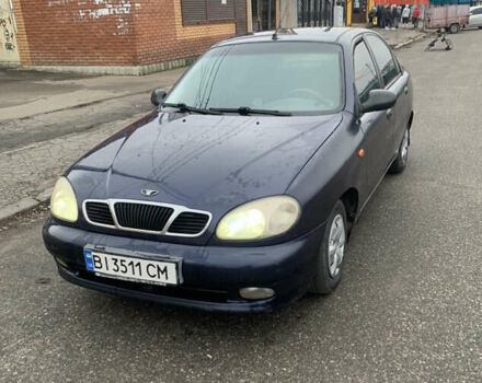 Синий Дэу Ланос, объемом двигателя 1.5 л и пробегом 257 тыс. км за 2000 $, фото 2 на Automoto.ua