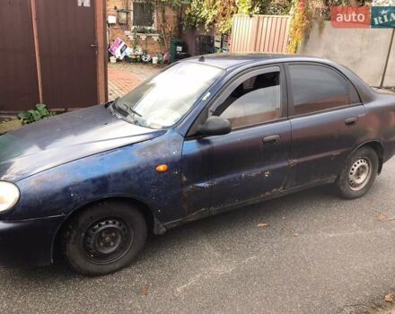Синий Дэу Ланос, объемом двигателя 1.5 л и пробегом 345 тыс. км за 1550 $, фото 3 на Automoto.ua