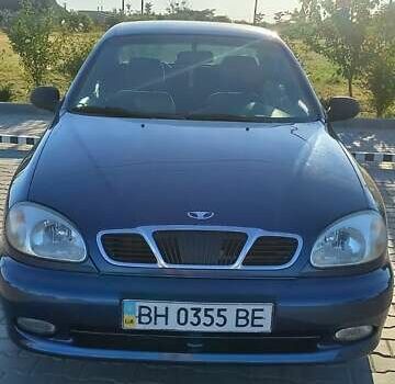 Синий Дэу Ланос, объемом двигателя 1.5 л и пробегом 304 тыс. км за 3500 $, фото 1 на Automoto.ua