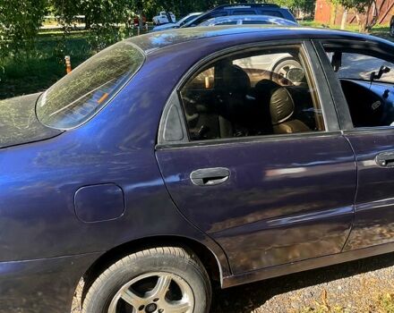 Синий Дэу Ланос, объемом двигателя 1.5 л и пробегом 190 тыс. км за 1640 $, фото 1 на Automoto.ua