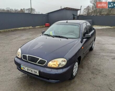 Синий Дэу Ланос, объемом двигателя 1.5 л и пробегом 172 тыс. км за 1450 $, фото 1 на Automoto.ua