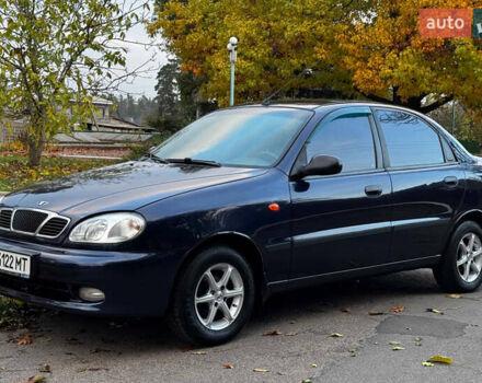 Синий Дэу Ланос, объемом двигателя 1.45 л и пробегом 211 тыс. км за 2600 $, фото 2 на Automoto.ua