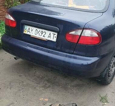 Синий Дэу Ланос, объемом двигателя 1.5 л и пробегом 200 тыс. км за 2100 $, фото 3 на Automoto.ua