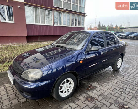 Синий Дэу Ланос, объемом двигателя 1.5 л и пробегом 130 тыс. км за 3400 $, фото 1 на Automoto.ua