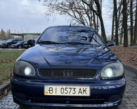 Синий Дэу Ланос, объемом двигателя 1.5 л и пробегом 130 тыс. км за 3400 $, фото 11 на Automoto.ua