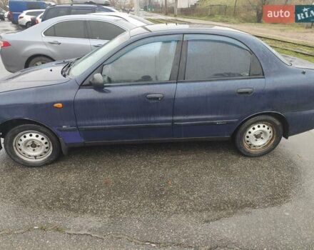 Синий Дэу Ланос, объемом двигателя 1.5 л и пробегом 200 тыс. км за 1600 $, фото 1 на Automoto.ua
