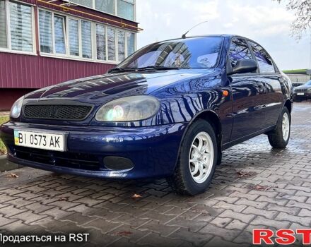 Синий Дэу Ланос, объемом двигателя 1.5 л и пробегом 130 тыс. км за 3300 $, фото 1 на Automoto.ua