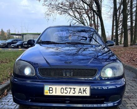 Синий Дэу Ланос, объемом двигателя 1.5 л и пробегом 130 тыс. км за 3300 $, фото 5 на Automoto.ua