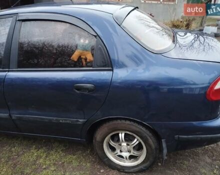Синий Дэу Ланос, объемом двигателя 1.5 л и пробегом 217 тыс. км за 2200 $, фото 4 на Automoto.ua