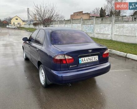 Синий Дэу Ланос, объемом двигателя 1.5 л и пробегом 212 тыс. км за 2350 $, фото 10 на Automoto.ua