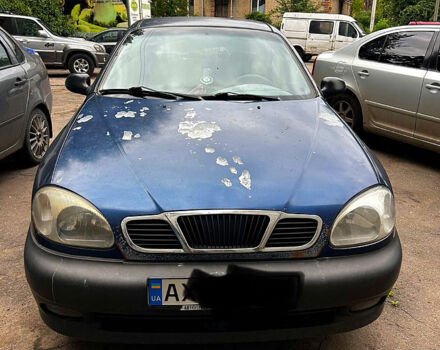 Синий Дэу Ланос, объемом двигателя 1.6 л и пробегом 283 тыс. км за 1000 $, фото 2 на Automoto.ua