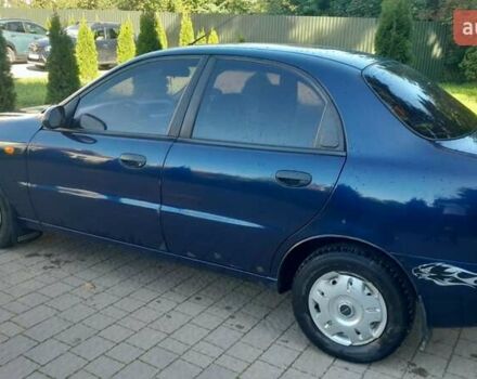 Синий Дэу Ланос, объемом двигателя 1.35 л и пробегом 120 тыс. км за 1800 $, фото 1 на Automoto.ua