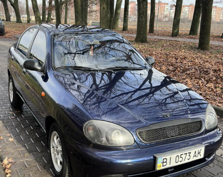 Синий Дэу Ланос, объемом двигателя 1.5 л и пробегом 130 тыс. км за 3400 $, фото 22 на Automoto.ua