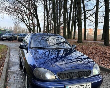 Синий Дэу Ланос, объемом двигателя 1.5 л и пробегом 130 тыс. км за 3300 $, фото 2 на Automoto.ua