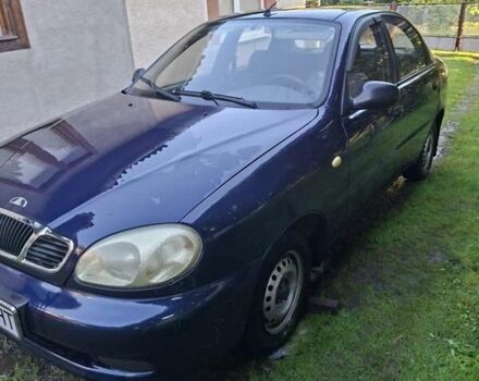 Синий Дэу Ланос, объемом двигателя 1.5 л и пробегом 201 тыс. км за 2600 $, фото 1 на Automoto.ua