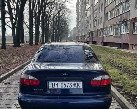 Синий Дэу Ланос, объемом двигателя 1.5 л и пробегом 130 тыс. км за 3400 $, фото 13 на Automoto.ua