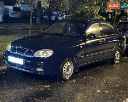 Синий Дэу Ланос, объемом двигателя 1.5 л и пробегом 240 тыс. км за 1300 $, фото 3 на Automoto.ua