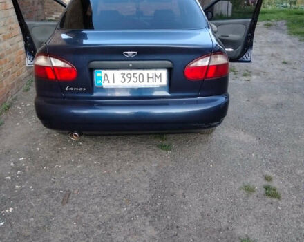 Синий Дэу Ланос, объемом двигателя 1.5 л и пробегом 100 тыс. км за 2500 $, фото 1 на Automoto.ua