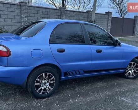Синий Дэу Ланос, объемом двигателя 1.5 л и пробегом 230 тыс. км за 2400 $, фото 1 на Automoto.ua
