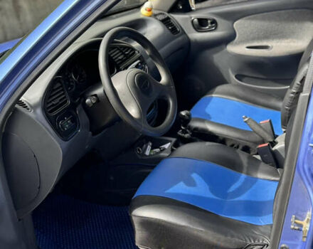 Синий Дэу Ланос, объемом двигателя 1.5 л и пробегом 250 тыс. км за 3600 $, фото 15 на Automoto.ua