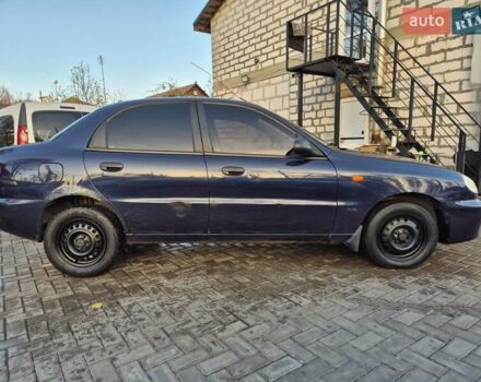 Синий Дэу Ланос, объемом двигателя 1.6 л и пробегом 125 тыс. км за 1600 $, фото 7 на Automoto.ua