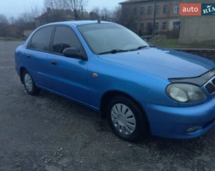 Синий Дэу Ланос, объемом двигателя 1.5 л и пробегом 113 тыс. км за 1800 $, фото 2 на Automoto.ua