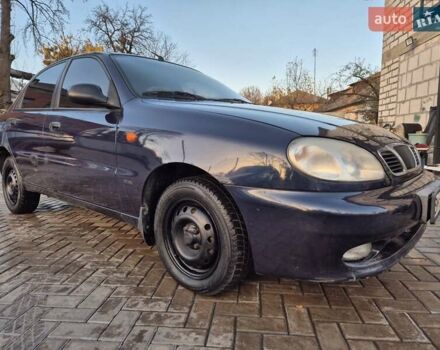 Синий Дэу Ланос, объемом двигателя 1.6 л и пробегом 125 тыс. км за 1600 $, фото 6 на Automoto.ua