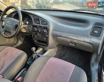 Синий Дэу Ланос, объемом двигателя 1.6 л и пробегом 125 тыс. км за 1600 $, фото 1 на Automoto.ua