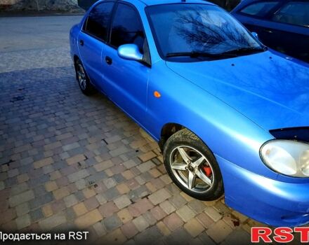 Синий Дэу Ланос, объемом двигателя 1.4 л и пробегом 230 тыс. км за 2160 $, фото 1 на Automoto.ua