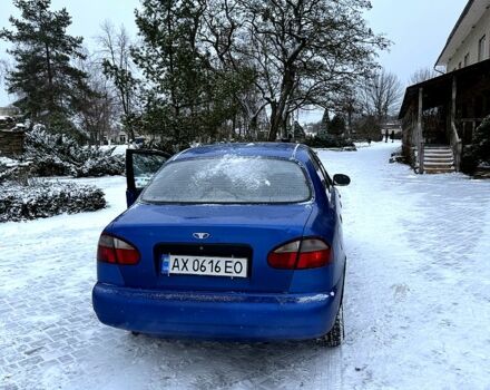 Синий Дэу Ланос, объемом двигателя 1.3 л и пробегом 250 тыс. км за 1400 $, фото 1 на Automoto.ua